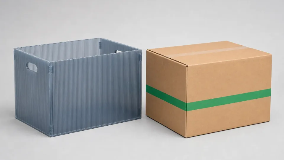 custom corrugated plastic boxes — Plastic vs Cardboard Corrugated Boxes