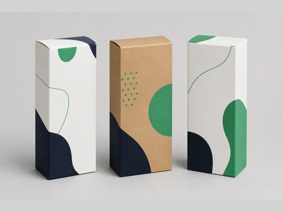 custom folding cartons — folding cartons printed with brand logo