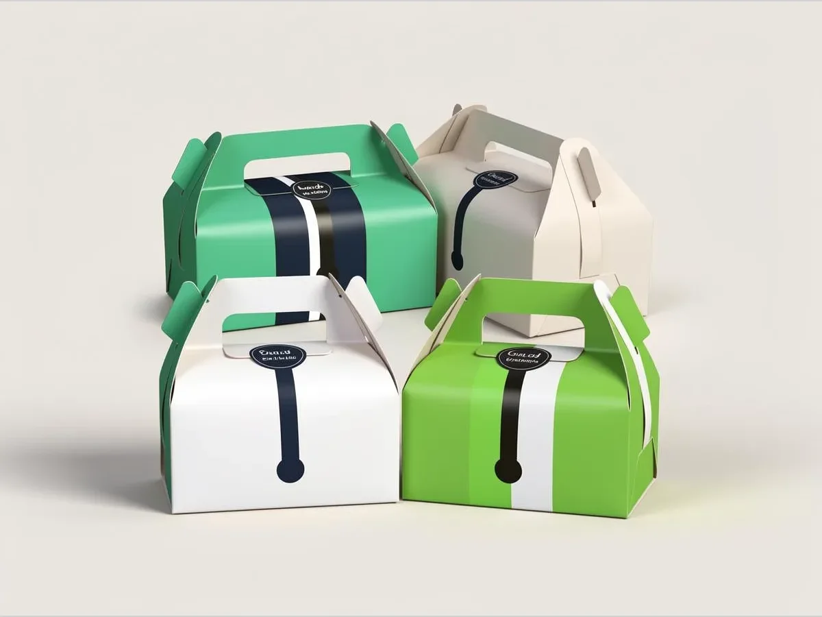custom gable boxes — gable boxes printed with brand logo