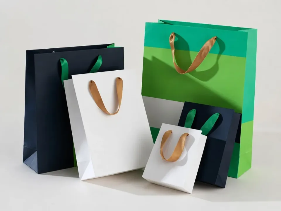 custom kraft bags — kraft bags printed with brand logo