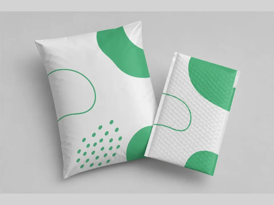 custom poly mailers — poly mailers & bubble mailers printed with brand logo