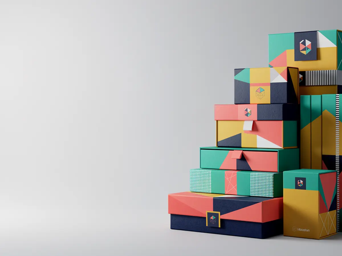 Retail Display Boxes — custom packaging printed with brand logo
