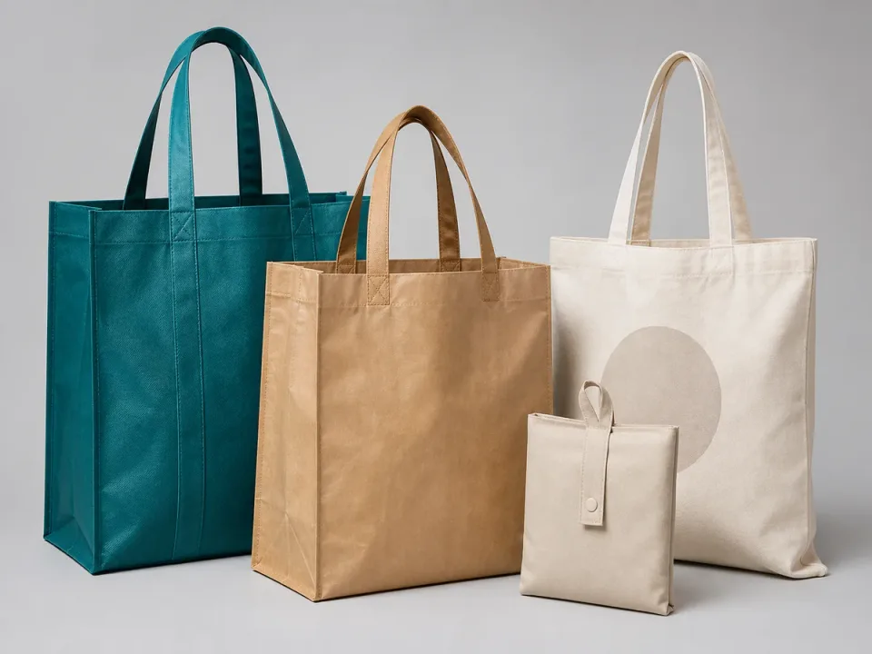 custom reusable shopping bags printed with brand logo