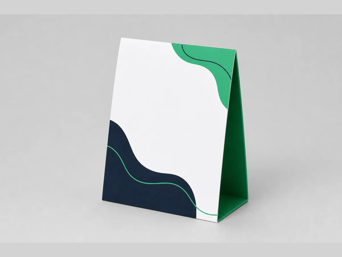 custom table tents — table tents printed with brand logo